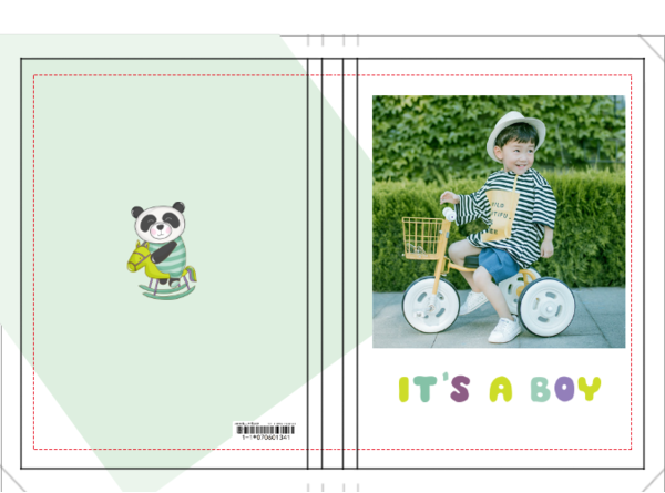 这是一个男孩(亲子 卡通 萌娃 儿童 照片可换)-硬