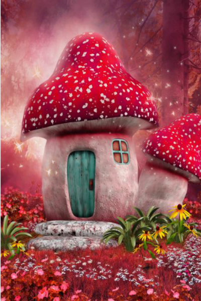 梦幻蘑菇屋-12寸竖式海报