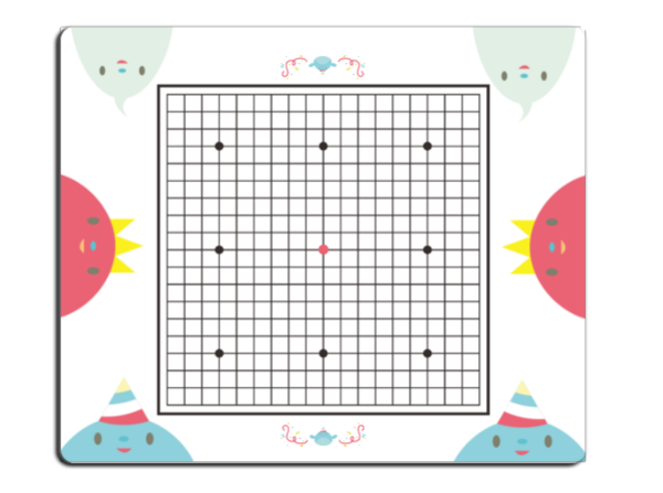 五子棋棋盘两用鼠标垫可爱款-个性鼠标垫