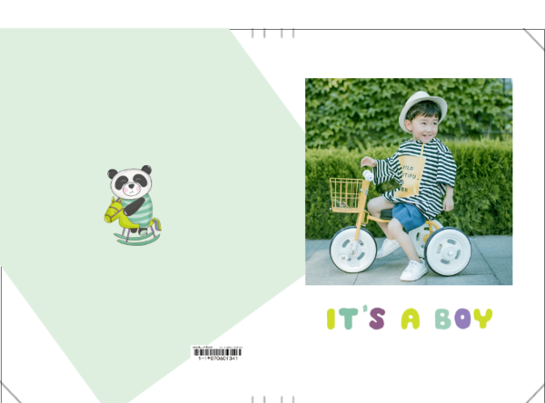 这是一个男孩(亲子 卡通 萌娃 儿童 照片可换)-硬