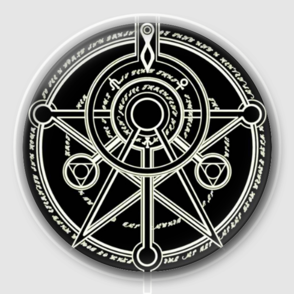 极简主义魔法阵-卡通小人钥匙扣