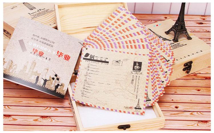 复古盒装同学录-创意纪念册-个性毕业留言册留