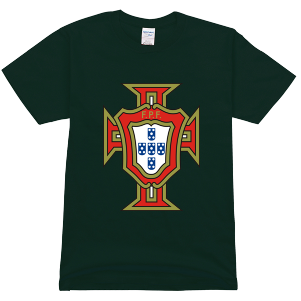 世界杯葡萄牙队队徽高档彩色T恤-团队定制,创