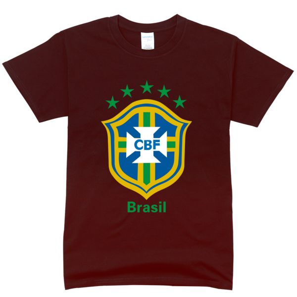 世界杯 巴西队 队徽舒适彩色T恤-个性定制舒适