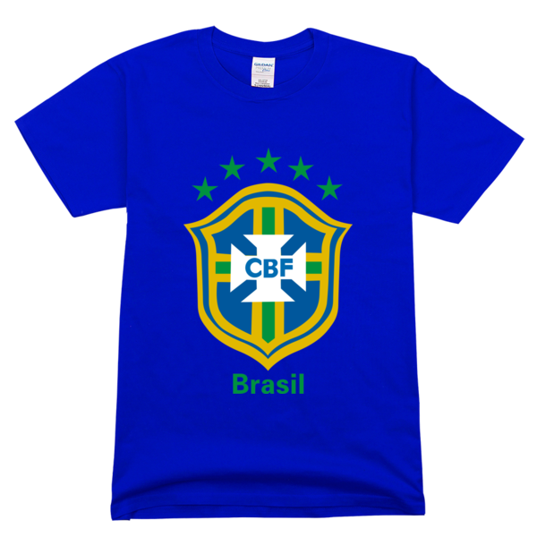 世界杯 巴西队 队徽高档彩色T恤-高档彩色纯棉