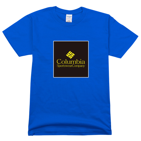 知名运动商标columbia高档彩色t恤