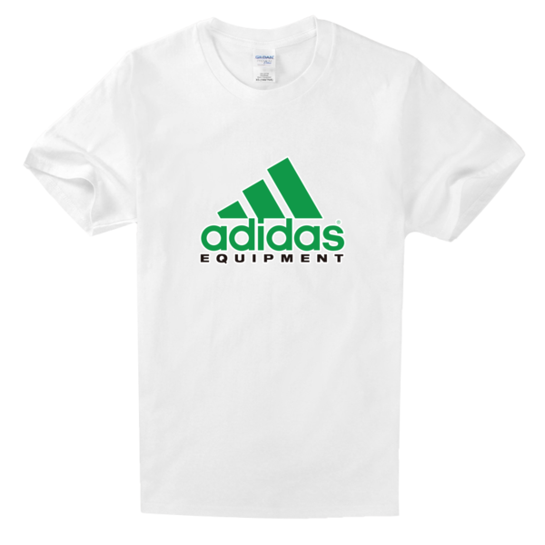 知名运动商标啊迪达斯舒适白色t恤